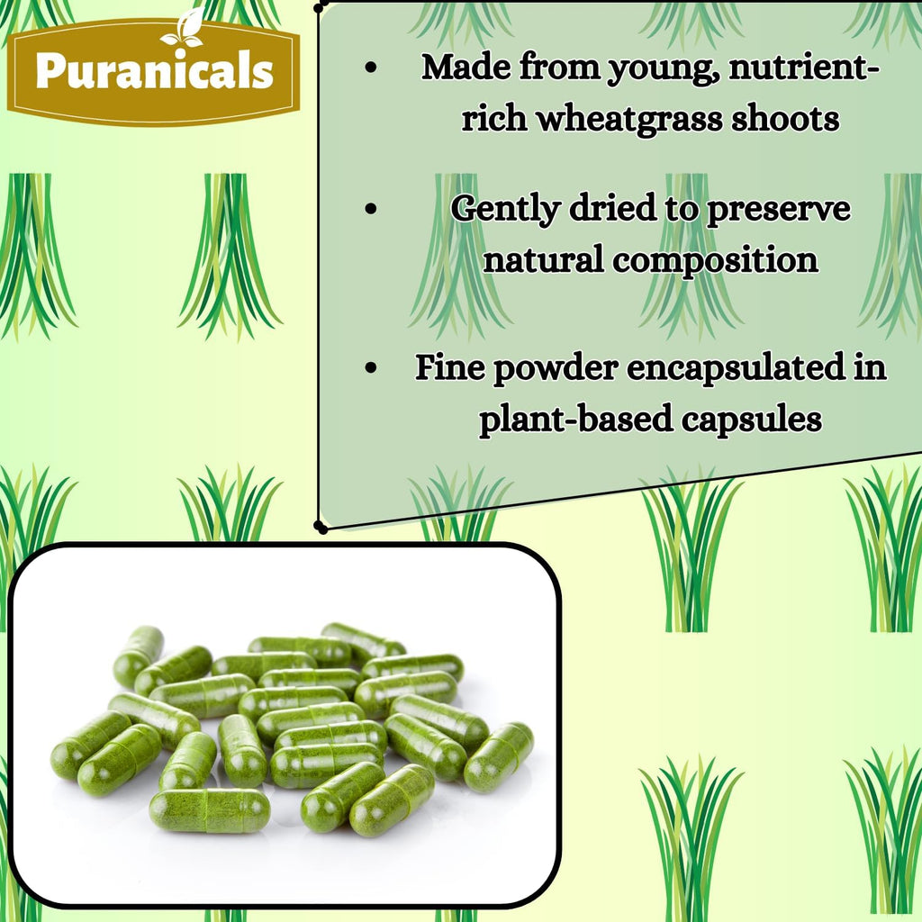 Wheatgrass Premium 320 Capsules Non-GMO and Gluten Free | Herbal Supplement | 600 mg Per Serving | Made with 100% Herb Wheat Grass