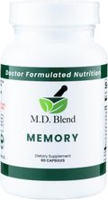 Memory - Natural Blend - Expert Formulated Supplement for Cognitive Wellness, Memory, & Neural Function - Premium L-Tyrosine, Phosphatidylserine, Bacopa Monnieri - 30 Capsules 3 Pack