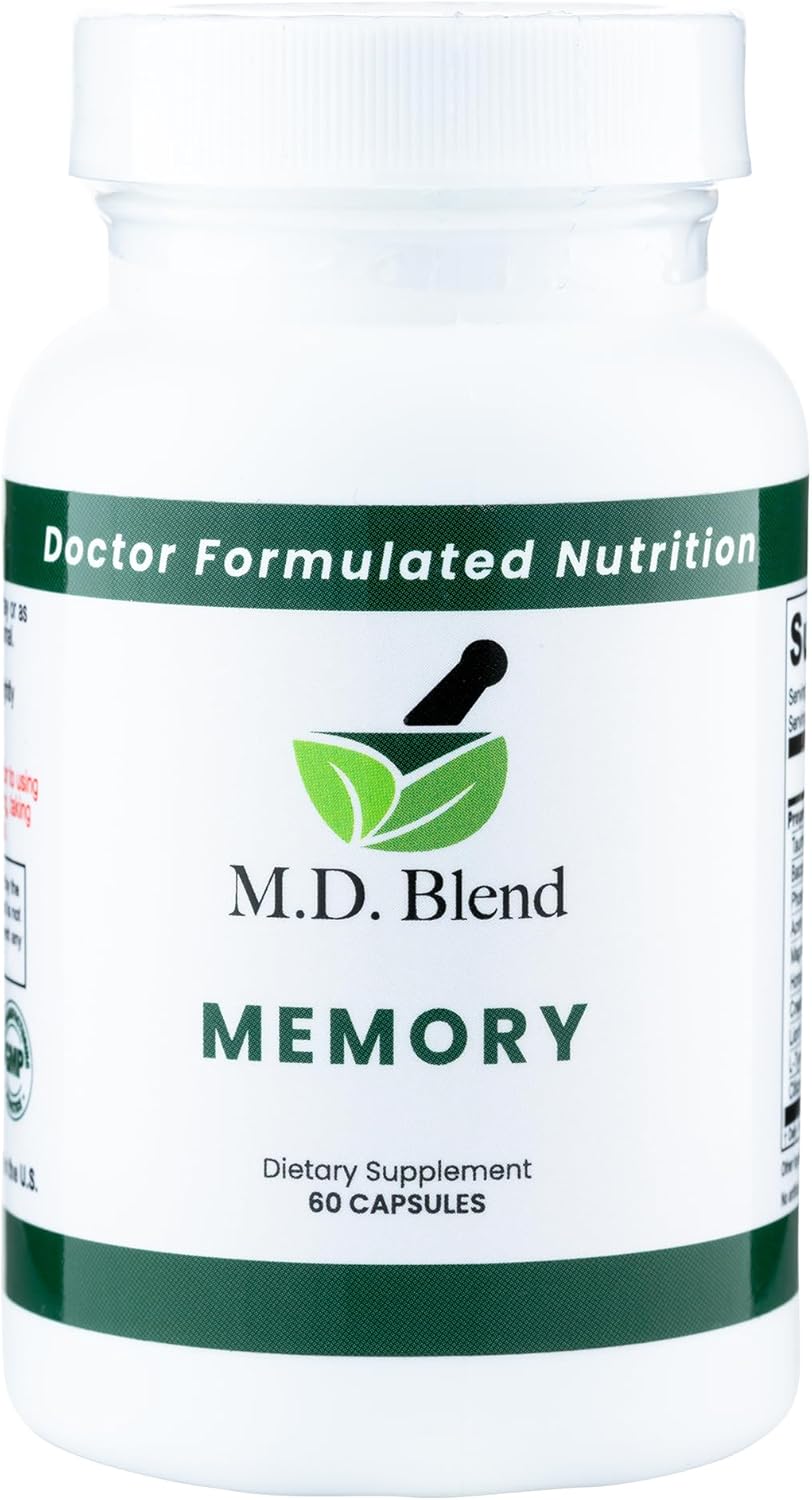 Memory - Natural Blend - Expert Formulated Supplement for Cognitive Wellness, Memory, & Neural Function - Premium L-Tyrosine, Phosphatidylserine, Bacopa Monnieri - 30 Capsules 3 Pack