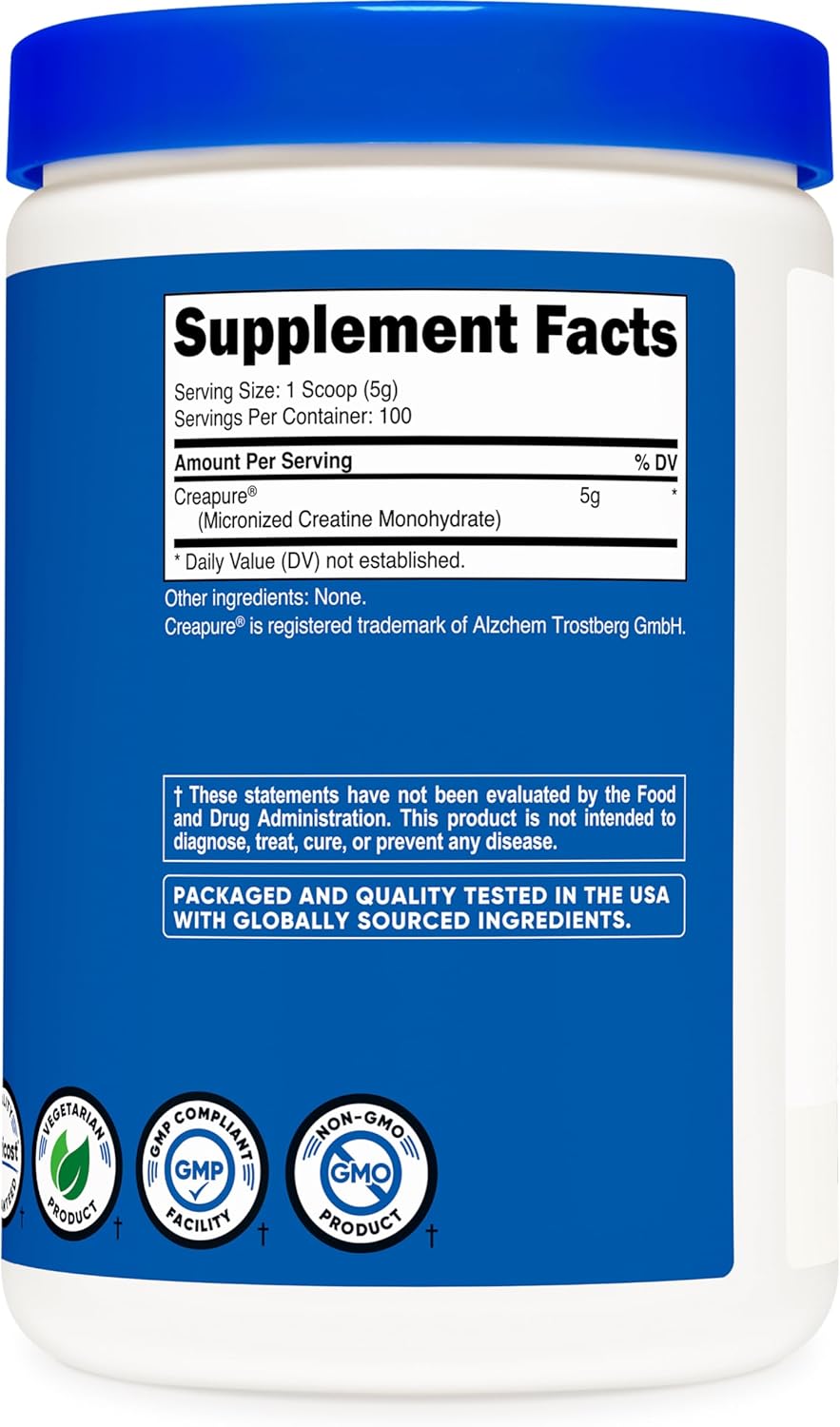 Nutricost Creapure® Creatine Monohydrate 500 Grams