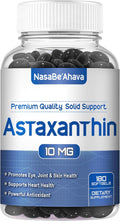 Astaxanthin Supplement for Men and Women | Antioxidant & Carotenoid Rich Astaxanthin 10mg From Haematococcus Pluvialis Microalgae for Eye & Skin Health Support (180 Day Supply) Packaging May Vary