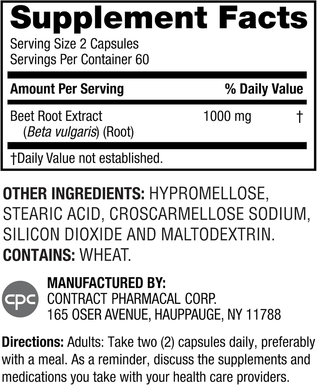 Earth's Splendor Essential Beets Supplement - Premium Beet Root Extract for Heart Health, Enhances Athletic Performance, 2-Month Supply, Vegan & Allergen-Free