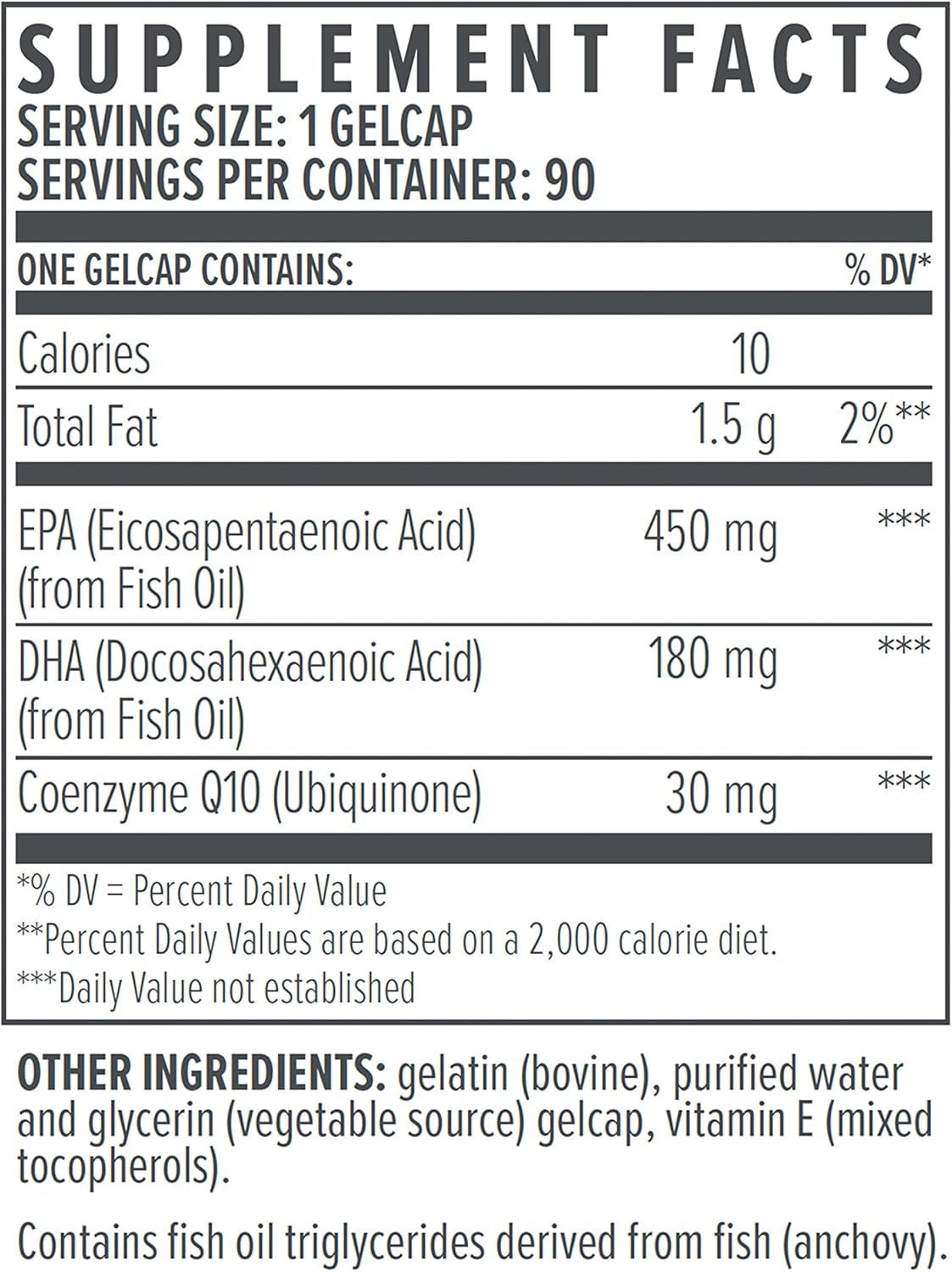 Biote Nutraceuticals - Omega 3 + CoQ10 - Heart + Brain (90 Gel caps)