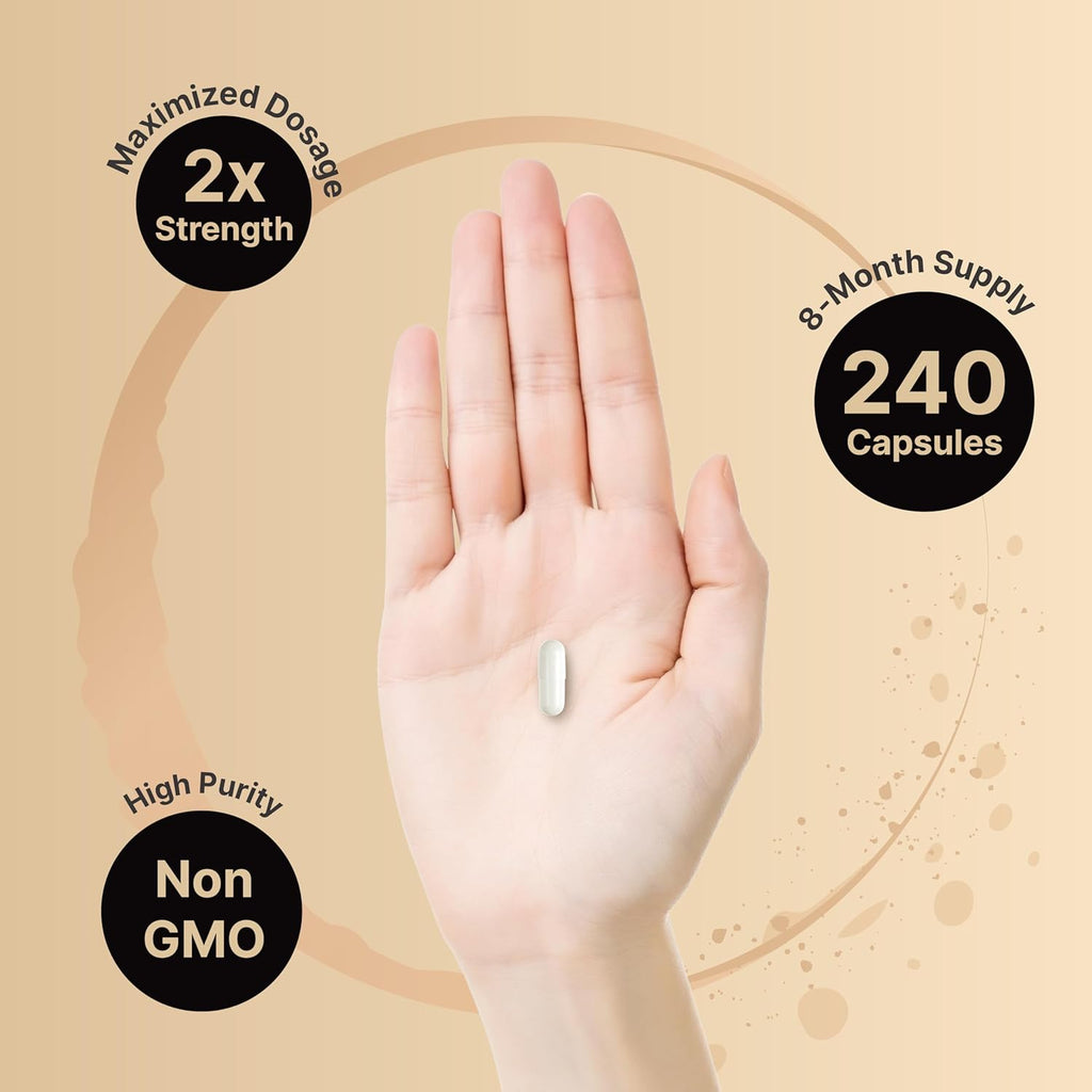 High Potency Zinc Picolinate 100mg - 240 Capsules, Bioavailable Form of Zinc for Immune Support and Skin Health - Non-GMO and Gluten