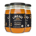 Lineage Provisions 100% Organic Raw Unfiltered Honey – 3-Pack (18 oz Glass Jars) – Undetectable Glyphosate, Chemical-Free, Gluten-Free & Non-GMO – Undergoes no heating, processing, straining, or additives – Hand-Harvested Pure Honey
