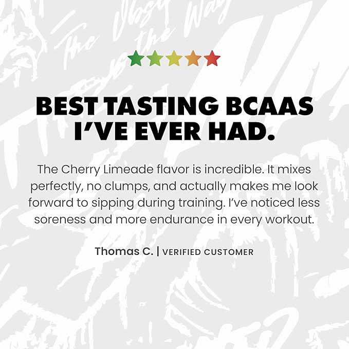 Gains in Bulk BCAA Powder, Pre Workout Plant Based Branch Chain Amino Acids, Gluten Free, Vegan Supplement with Keratin for Endurance & Strength During & Post Workout, Cherry Limeade, 30 Servings
