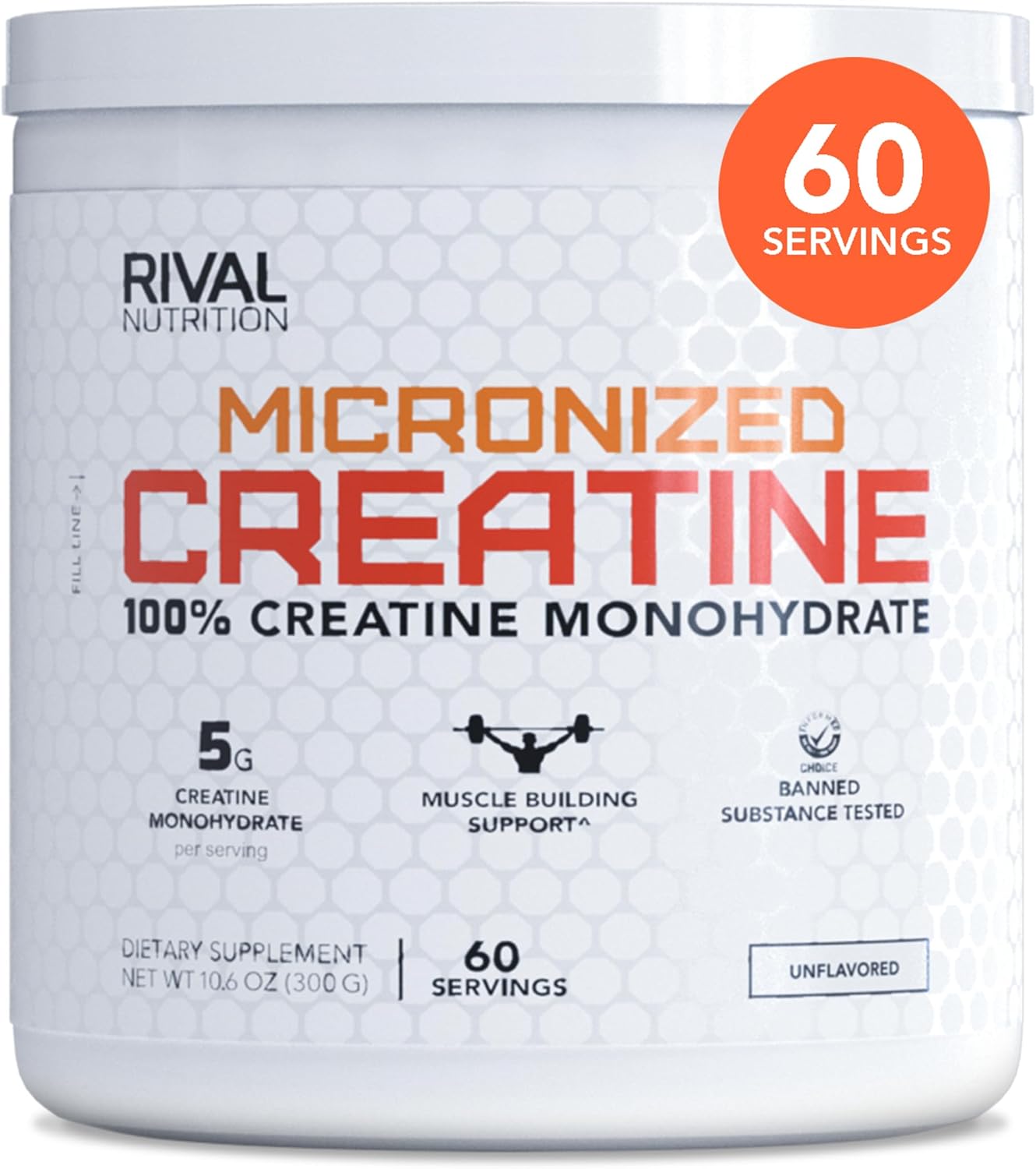 RIVAL NUTRITION Micronized Creatine (60 Serving)