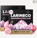 Larineco Remineralizing Gum with Nano Hydroxyapatite & Xylitol – Sugar-Free Cinnamon Xylitol Gum – Plastic-Free, Dye-Free, Aspartame-Free – Natural Base – 18 Pieces (18 Count (Pack of 2), Bubble Gum)