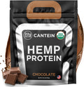 Organic Hemp Protein, Vegan Protein Powder, Clean Plant Based Protein Powder, Non Dairy Protein, Lactose Free Natural Protein, Gluten Free- 20 Servings, Chocolate
