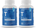 Essential Elements Male Health Supplement - Muscle Support & T-Health with DIM, Ashwagandha, Shilajit, More | T-Hero 60 Vegan Capsules (2-Pack)