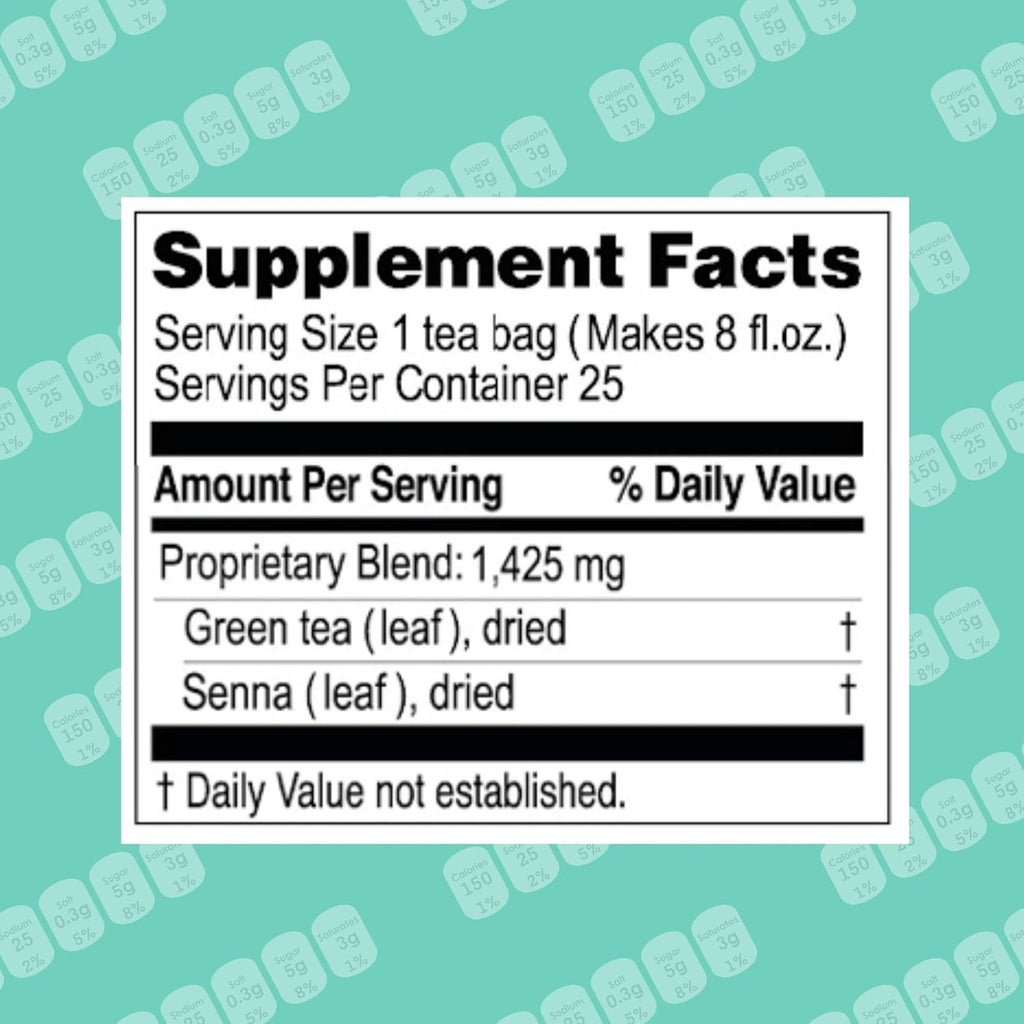 Hyleys Slim Tea Blueberry Flavor - Weight Loss Herbal Supplement Cleanse and Detox - 25 Tea Bags (12 Pack)
