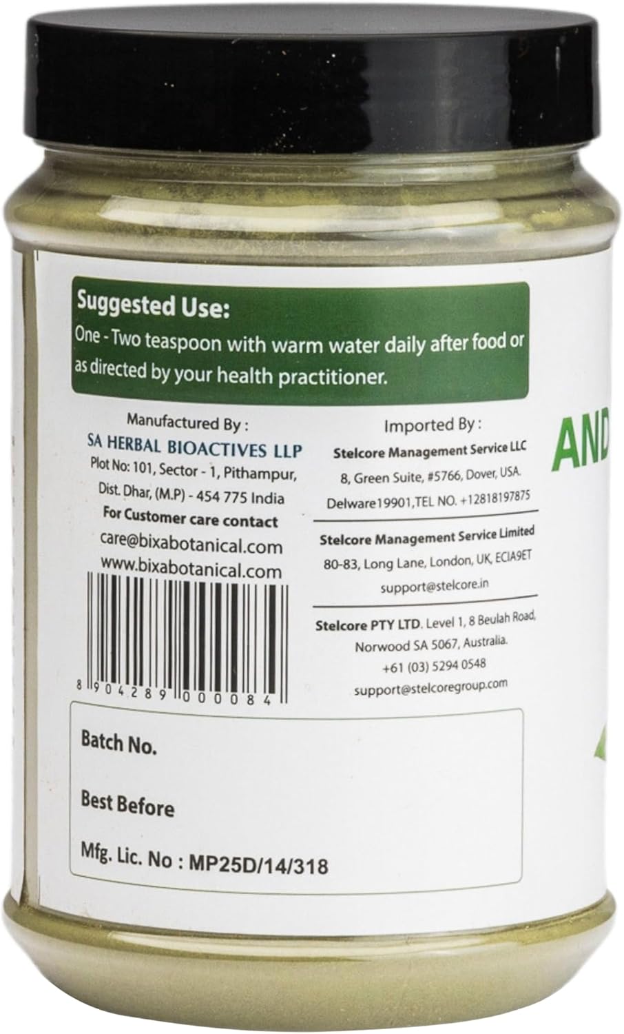 bixa BOTANICAL Andrographis Powder 200 Grams 7 OZ | Andrographis Paniculata | Bitter Herb Kalmegh | Herbal Supplement Natural Liver Tonic | Ayurvedic herb for Digest toxins