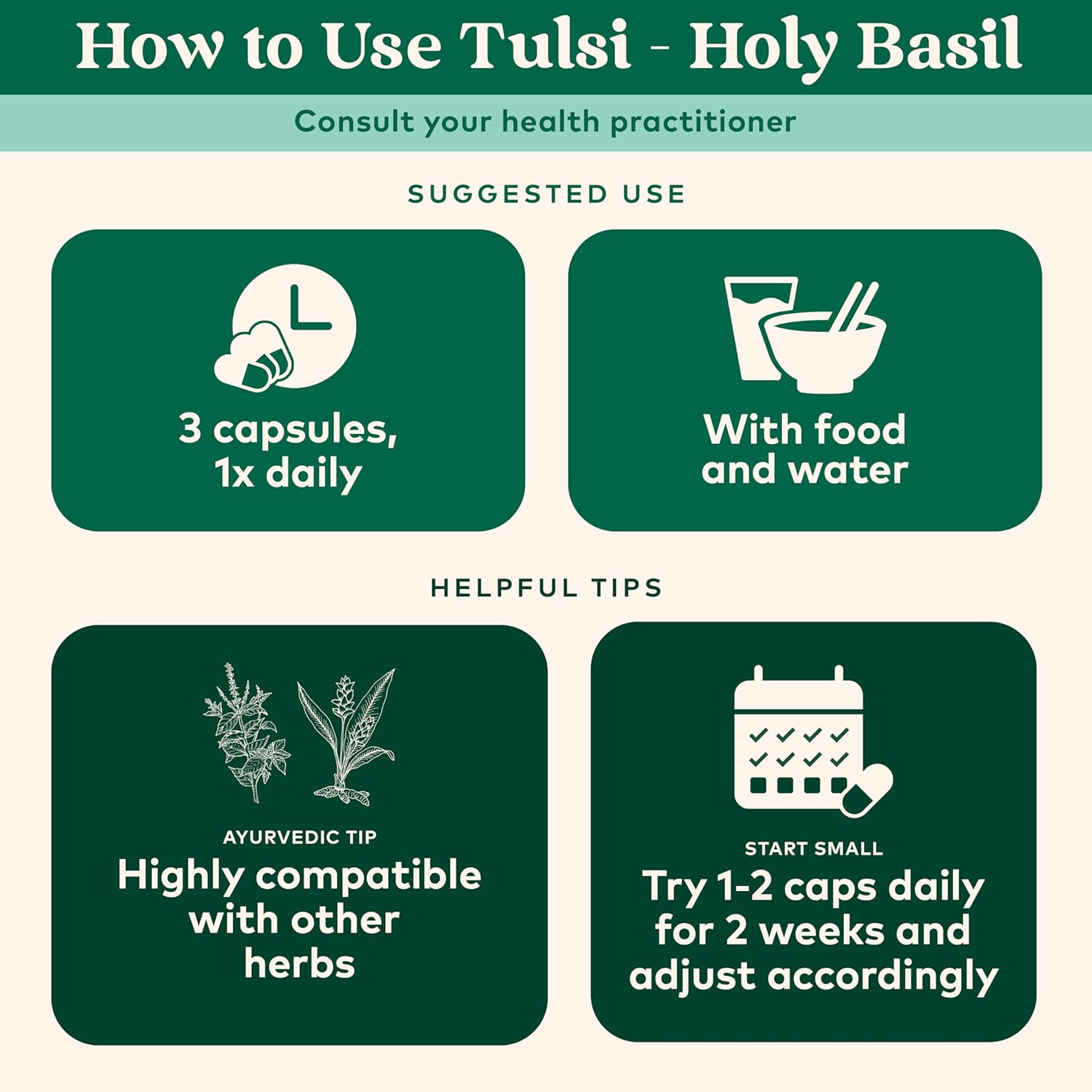 ORGANIC INDIA Tulsi Holy Basil Capsules - Holy Basil Extract - Holy Basil Leaf Supplement, Herbal Supplement, Immune Support, Stress Relief, Vegan, Gluten-Free, Kosher, Organic, Non-GMO - 90 Capsules