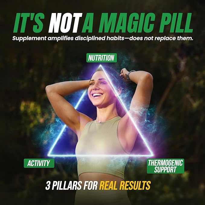 Thermogenic Fat Burner Brazilian Lean Weight Loss Vitamins, Dr Vitamin Waist Trimmer & Supplements for Bloating (1 Bottle, 30 Capsules)
