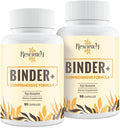 Detox Binder Supplement – Activated Charcoal, Zeolite, Bentonite Clay, Milk Thistle, Proprietary Blends - Liver & Gut, Max Absorption, 180 Vegan Capsules