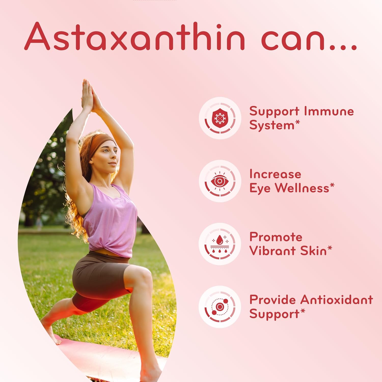 Algae Based Astaxanthin Supplement - Rapid Release Astaxanthin 10mg Non-GMO Super Potent Antioxidant and Carotenoid for Skin Immunity and Eye Health Support - Made in a cGMP US Lab (6 Month Supply)