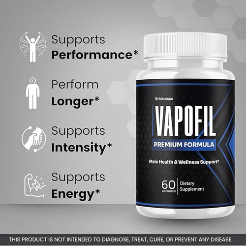 (2 Pack) Vapofil Capsules - Official Vapofill Advanced Premium Supplement Support - Maximum Strength, All Natural Vitamin for Overall Health & Wellness - 120 Capsules for 2 Months