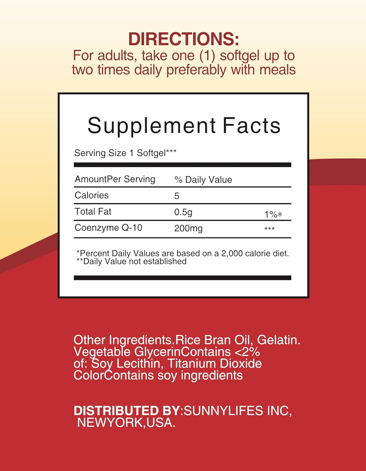 CoQ10 200mg Softgels, Ultra CoQ10 200mg, Ultra High Absorption Coenzyme Q10 Supplements, 2 Month Supply, 60 Count