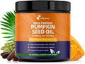 Pumpkin Seed Oil with Saw Palmetto Capsules, High Concentrated Pumpkin Seeds Oil Supplement, Cold Pressed, Supports Hair, Urinary, Bladder & Prostate Health, Vegan, Non-GMO, 180 Softgels