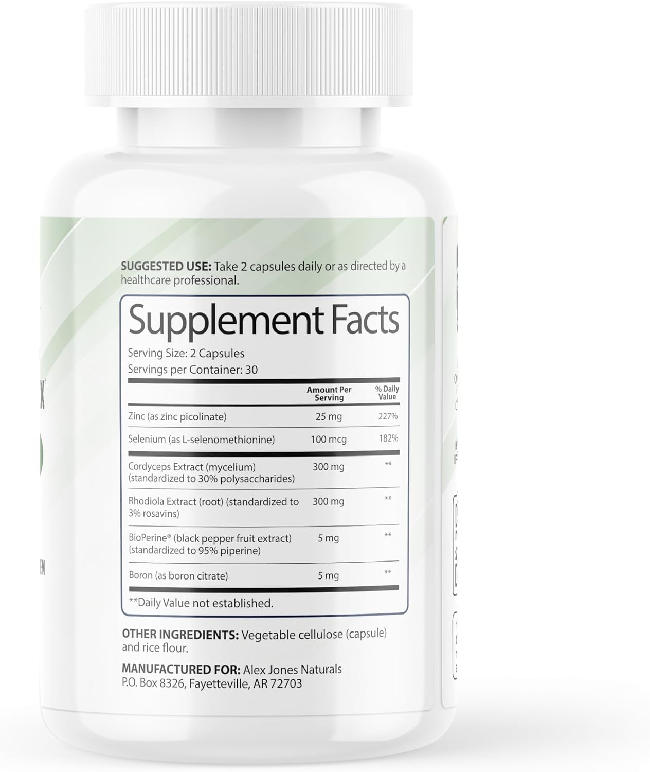 Power Plant – Adaptogen Complex with Cordyceps, Rhodiola, and Zinc – Supports Energy, Focus & Overall Well-Being – 60 Capsules