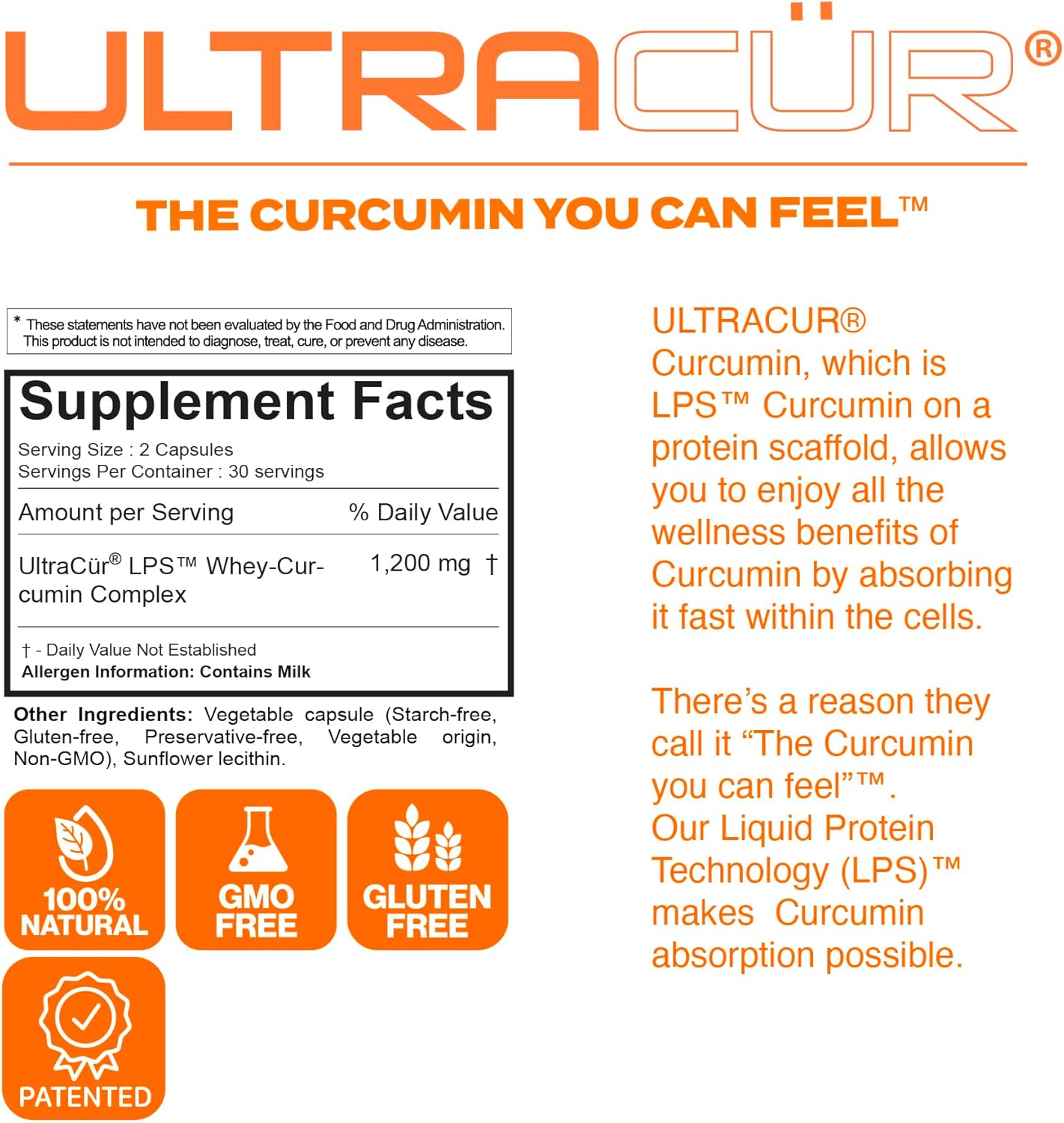 Curcumin Complex Supplement - Ultra Bioavailable High Absorption Turmeric Curcumin Supplement for Joint, Muscle & Brain Support - Patented Protisorb for Premium Absorption – 120 Capsules