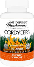 Host Defense Cordyceps Capsules - Immune & Energy Support Supplement - Kidney Health Supplement with Cordyceps - Fitness Support Supplement to Aid Oxygen Uptake - 120 Capsules (60 Servings)*