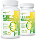 Fisetin 1200mg Liposomal Fisetin Supplements 98% Pure Fisetin Polyphenols Antioxidants Immunity Health Aging Cognitive Support Non-GMO 120 Capsules