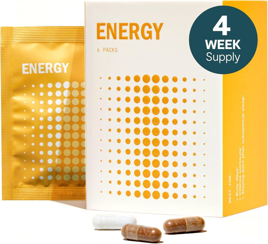 THESIS Energy - Nootropic Brain Support Supplement - Promote Daily Energy, Focus & Motivation - Choline, L-Tyrosine, TeaCrine & More - 24 Servings - 1 Month Supply