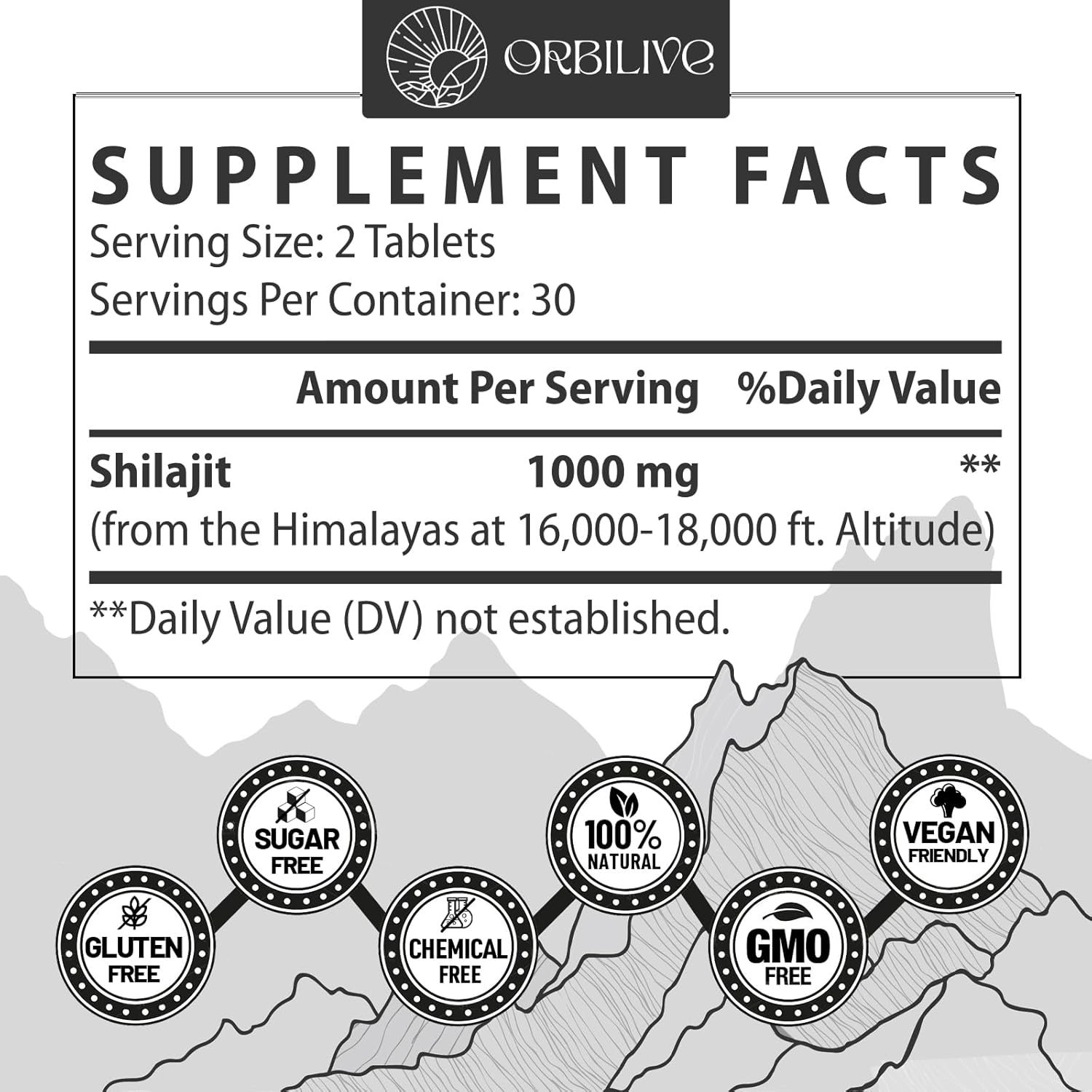 30,000 MG Shilajit Tablets, 100% Shilajit Pure Himalayan Organic, Shilajit for Men and Women Rich in Fulvic Acid & 85+ Trace Minerals, Shilajit Supplement for Energy & Immune System, 240 Count
