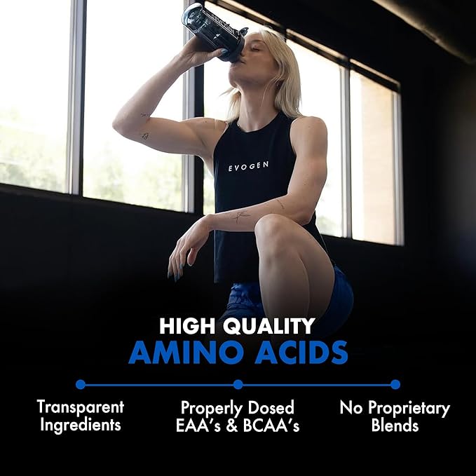 Evogen Amino K.E.M. - EAA & BCAA Powder Pump Volumizer | BCAAs Amino Acids Supplement for Blood Flow, Muscle Growth, & Hydration | Peach Mango | 30 Servings