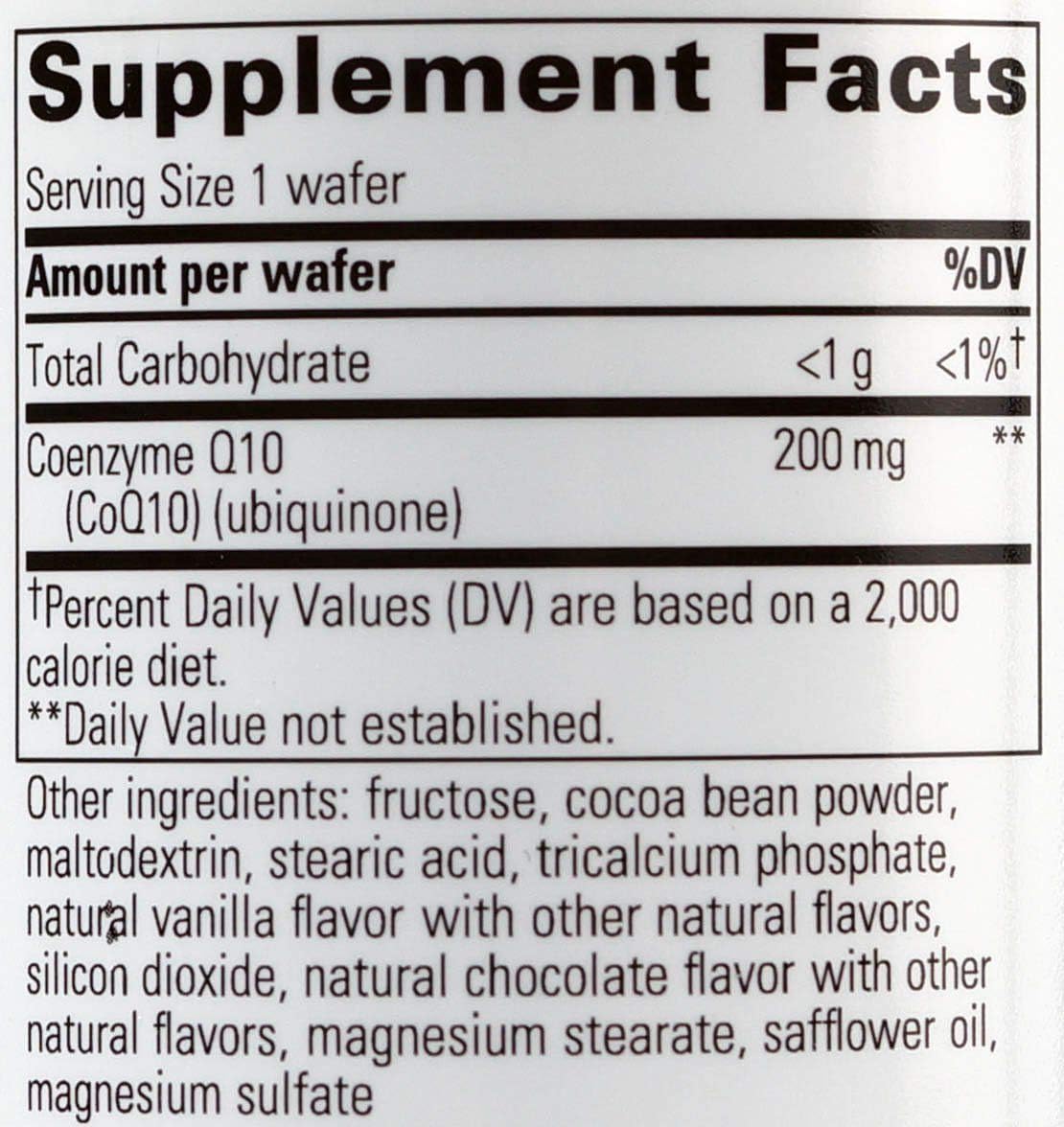 Integrative Therapeutics - Vitaline CoQ10 (200mg) - Supports Heart & Brain Health* - Chocolate Flavored - 30 Chewable Wafers