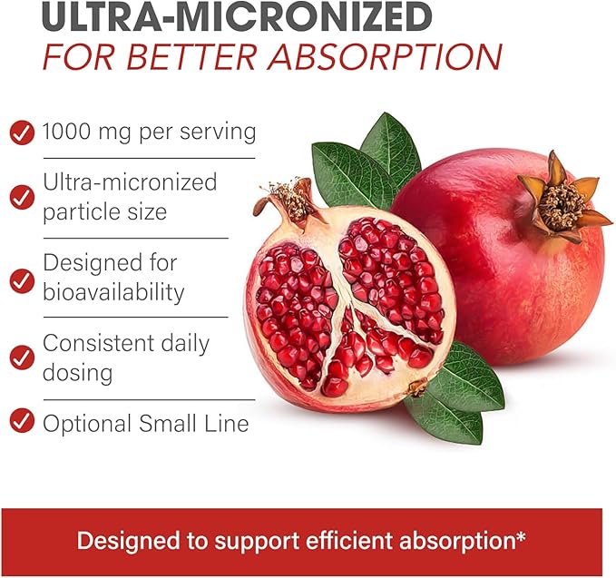 Urolithin A PRO 1000mg Ultra-Micronized Postbiotic Supplement for Cellular Energy, Support Healthy Aging, Longevity Complex, Mitochondrial Support. Pomegranate-Derived Vegan & Non-GMO. 90 Caps