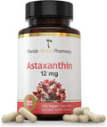 Florida Herbal Pharmacy, Astaxanthin 12 mg Capsules (120 Capsules) Pack of 1