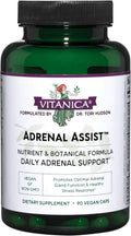 Vitanica Adrenal Assist, Adrenal Support, Vegan, 90 Capsules