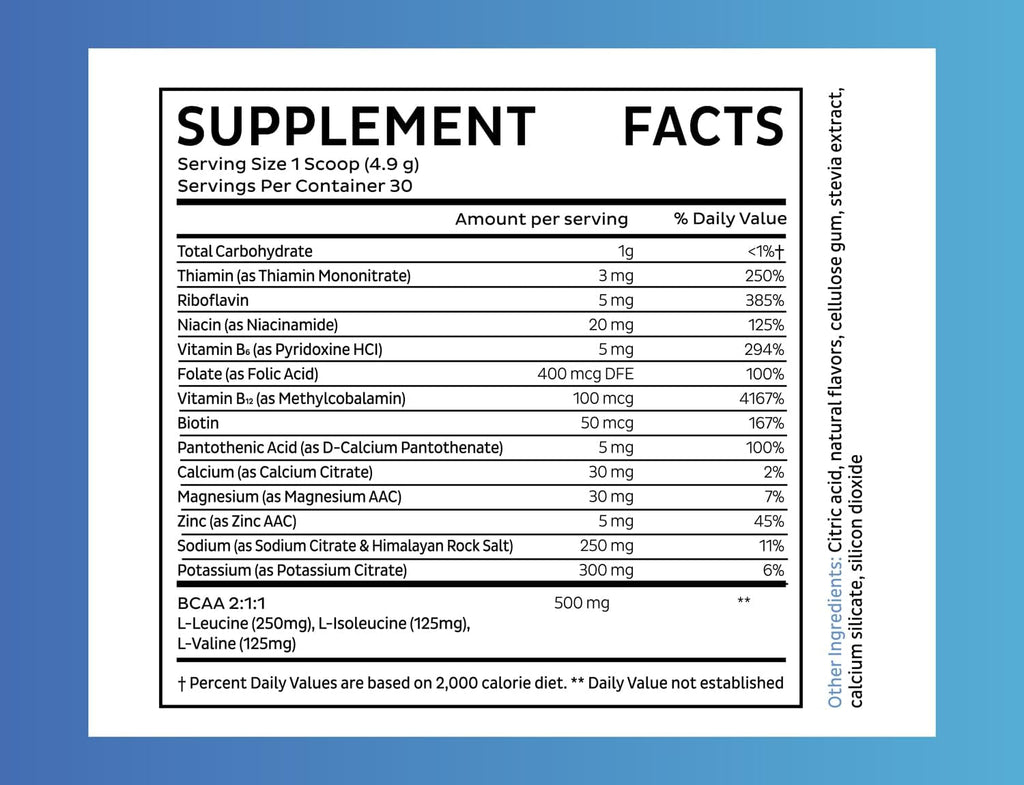 Zeal Electrolyte Powder Recovery Drink (30 Servings | White Gummy Bear) w 0 Sugar +BCAAs +B-Vitamins Electrolyte Supplement w Potassium Zinc & Magnesium for Hydration - Keto Electrolytes