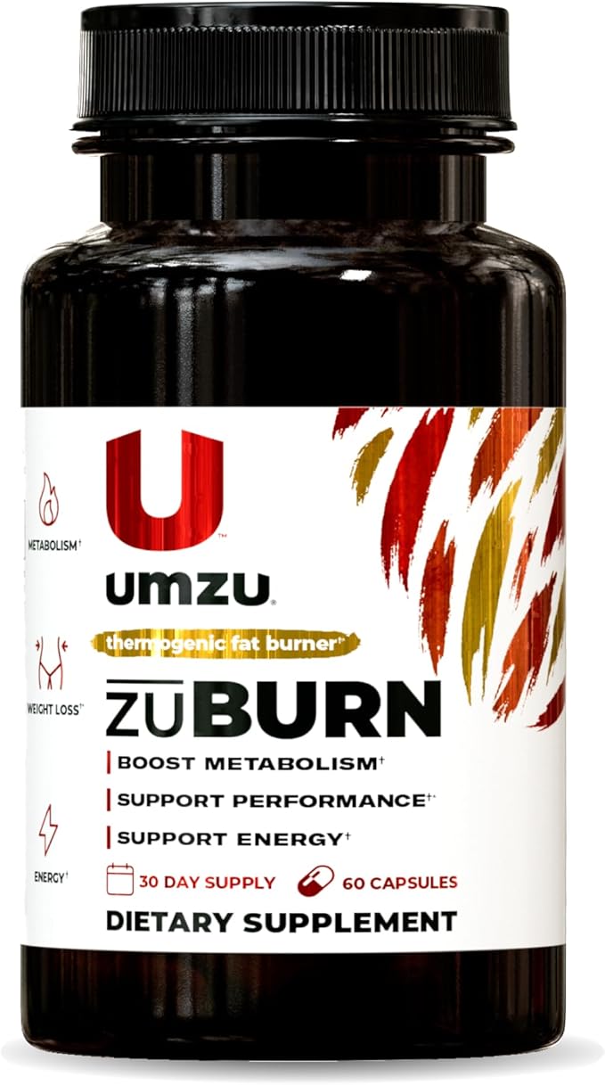 UMZU ZuBurn Energy Support Supplement, (30 Day Supply) – Caffeine Mitoburn Capsimax Grains Of Paradise B6 & B12 – Energy Supplements For Daily Energy, Focus & Active Lifestyle Support General Wellness