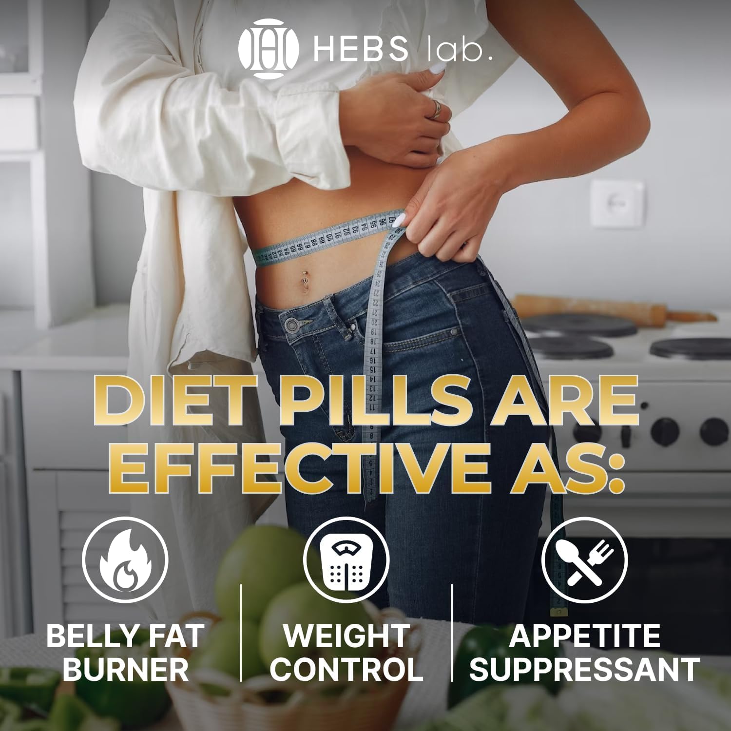 Weight Loss Pills for Women & Men – Diet Pills with Garcinia Cambogia - Effective Appetite Suppressant for Weight Loss - Metabolism Booster – Belly Fat Burner for Men & Women - Made in the USA