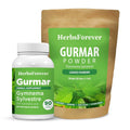 Gurmar Gymnema Sylvestre Capsules & Powder (Pack of 2) | Natural Herbal Supplement | Non-GMO, Vegan