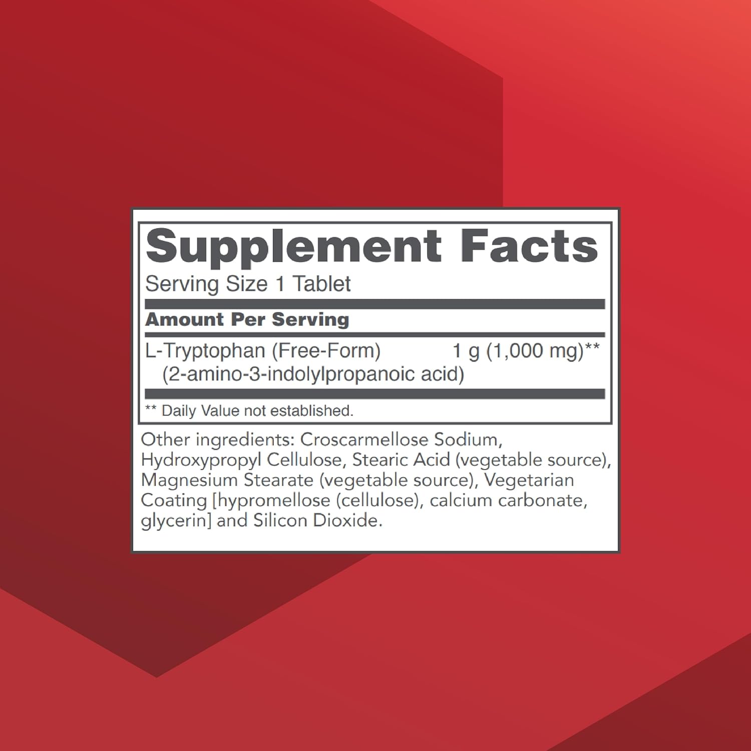 PROTOCOL FOR LIFE BALANCE L-Tryptophan 1000mg - Sleep Support Promotes Relaxation - 60 Tabs