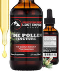 Lost Empire Herbs Pine Pollen Tincture Pine Pollen Liquid Extract for Testosterone - Alcohol Tincture is Superior for Better Absorption, 3rd Party Lab Tested (2 Ounce)