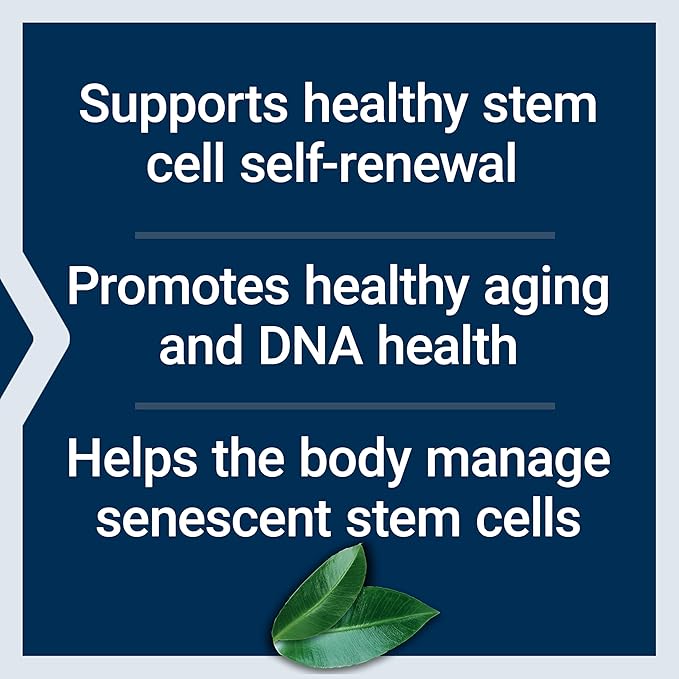 Life Extension GEROPROTECT® Stem Cell, Promotes Healthy Cellular Renewal, kokum Extract, Trans-resveratrol, Gluten Free, Non-GMO, Vegetarian, 60 Capsules