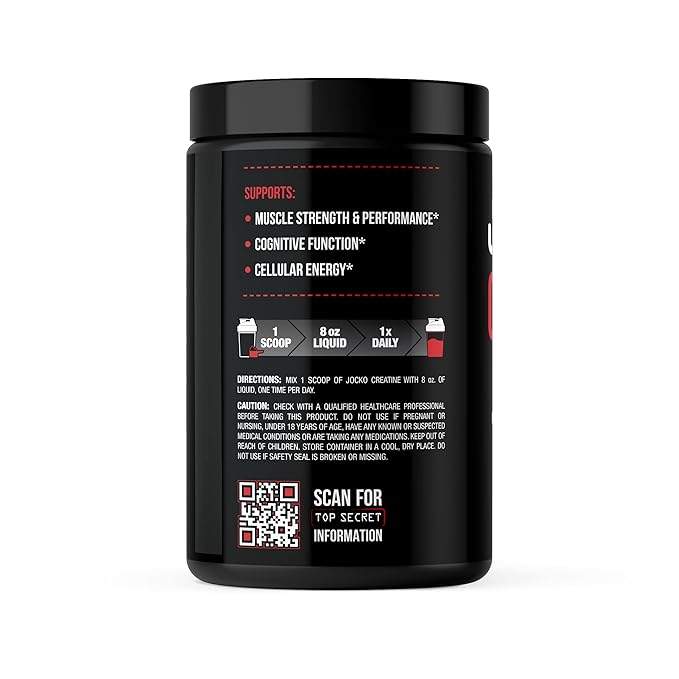 Jocko Fuel Hydrate Electrolyte Lemon Lime (16 Packets) + Creatine Monohydrate Powder 90 Servings