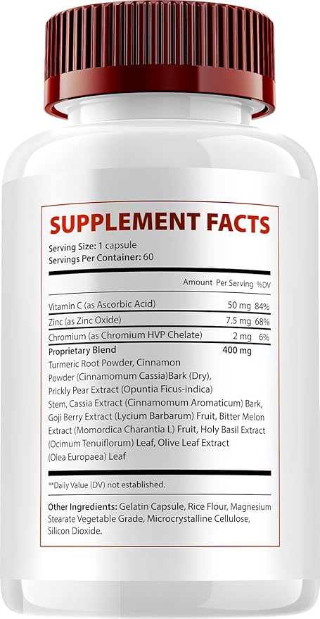 GlycoQ Capsules – Glyco Q Natural Blend Daily Health Supplement (1 Pack - 60 Capsules)