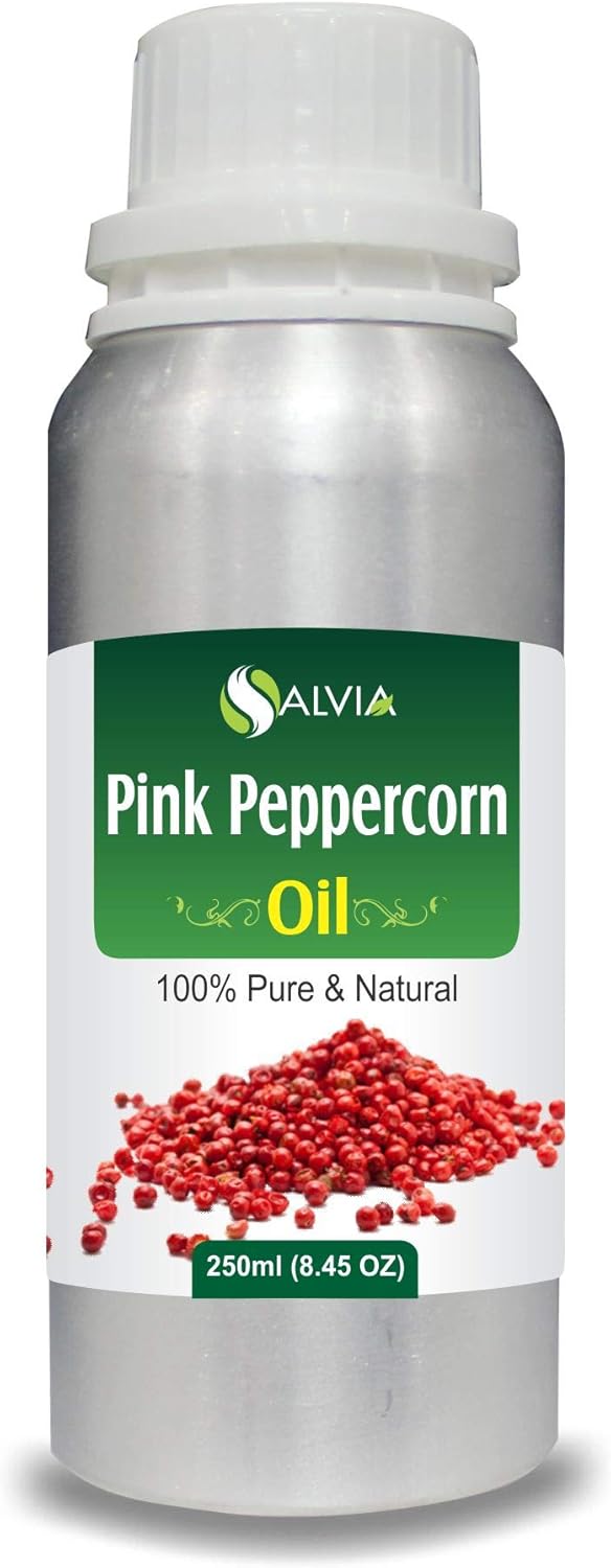 Pink Peppercorn (Schinus molle) Essential Oil 100% Pure & Natural Undiluted Uncut - Use for Aromatherapy - Therapeutic Grade - 250ml