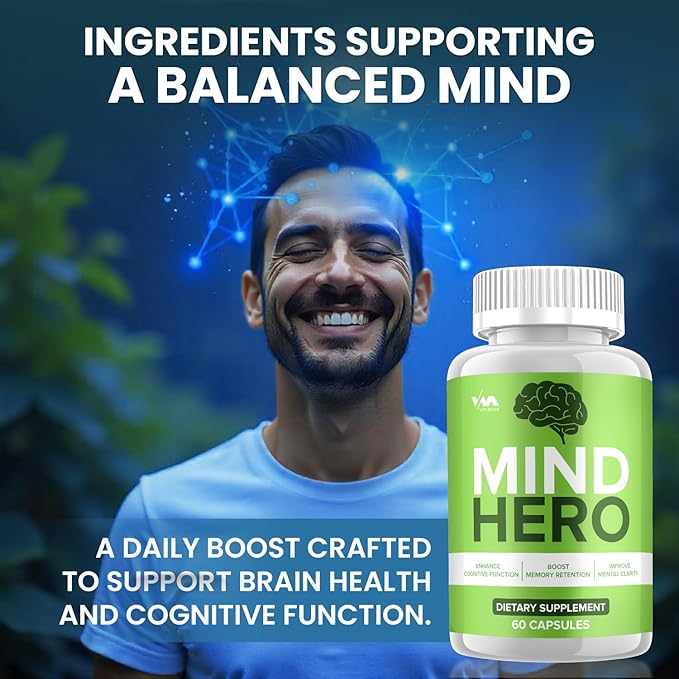 Vitamoon (5 Pack) Mind Hero Supplement Capsules – MindHero Nootropics Pills, Function Support and Reviews, 300 Capsules