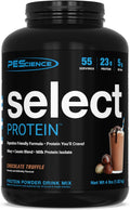 PEScience Select Protein Powder, Whey and Casein Blend, Clean Protein Powder for Women and Men, Low Calorie, Low Carb, Keto Friendly, Gluten Free, Chocolate Truffle, 55 Servings