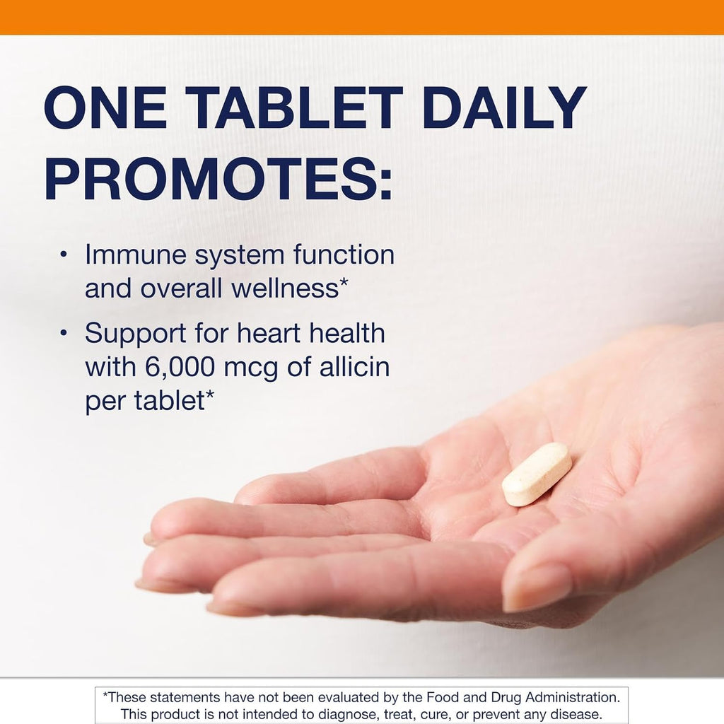 Metagenics SuperGarlic 6000 - Super Concentrated 6000 mcg Allicin - Supports Heart Health & Immune System* - Allicin Garlic Supplement - Non-GMO & Vegetarian - 90 Tablets