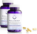 Relumins 1650mg L-Glutathione Complex with Hyaluronic Acid, Alpha Lipoic Acid, Rose HIPS, Vitamin E & Riboflavin – Antioxidant Support, Skin Hydration & Wellness – 90 Veggie Capsules x 2 Bottles