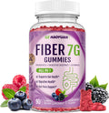 Fiber Gummies for Adults - Sugar Free Fiber Supplement 7g All in 1, Probiotic 60 Billion CFU & Prebiotic with Digestive Enzymes, Inulin, Psyllium, Vitamin, Support for Gut & Digestive Health, 90 Ct