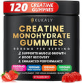 Creatine Monohydrate Gummies for Men & Women, 9000MG Creatine Gummies Sugar Free with L-Taurine, BCAA 2:1, B12 B6 for Boost Strength, Focus & Endurance, Vegan, Non-GMO, Strawberry 120pcs